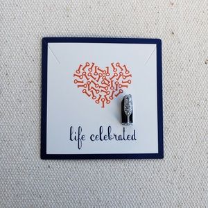 Keep Collective *Pave Champagne Glass CE* RETIRED